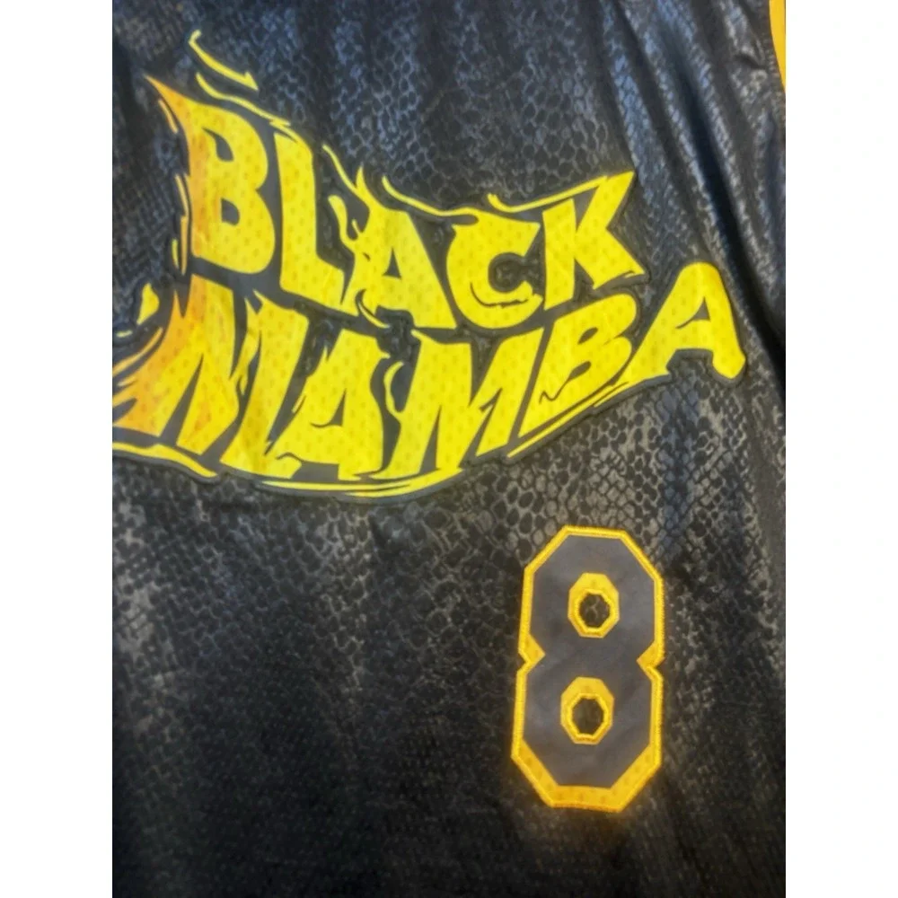 Kobe Bryant #8 Black Mamba Jersey Men's Medium Special Edition Yellow Basketball